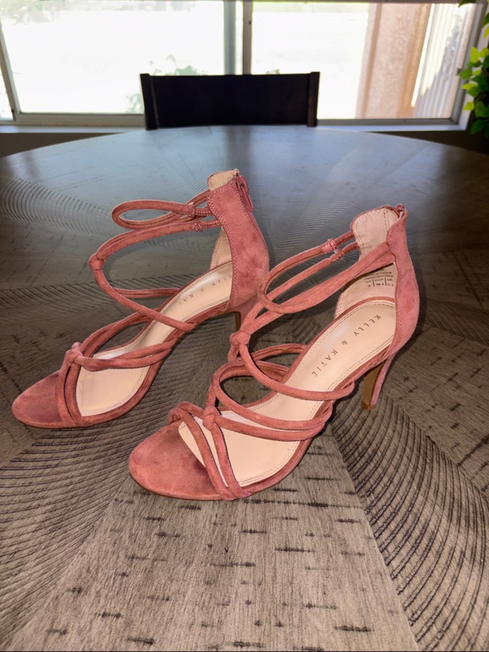 Kelly & Katie Rose Suede Knotted Strappy Heels
